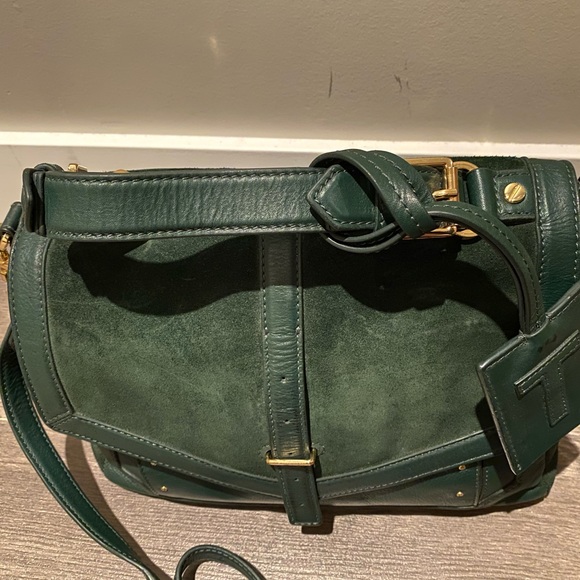 Tory Burch 797 Suede Medium Satchel - Picture 5 of 7